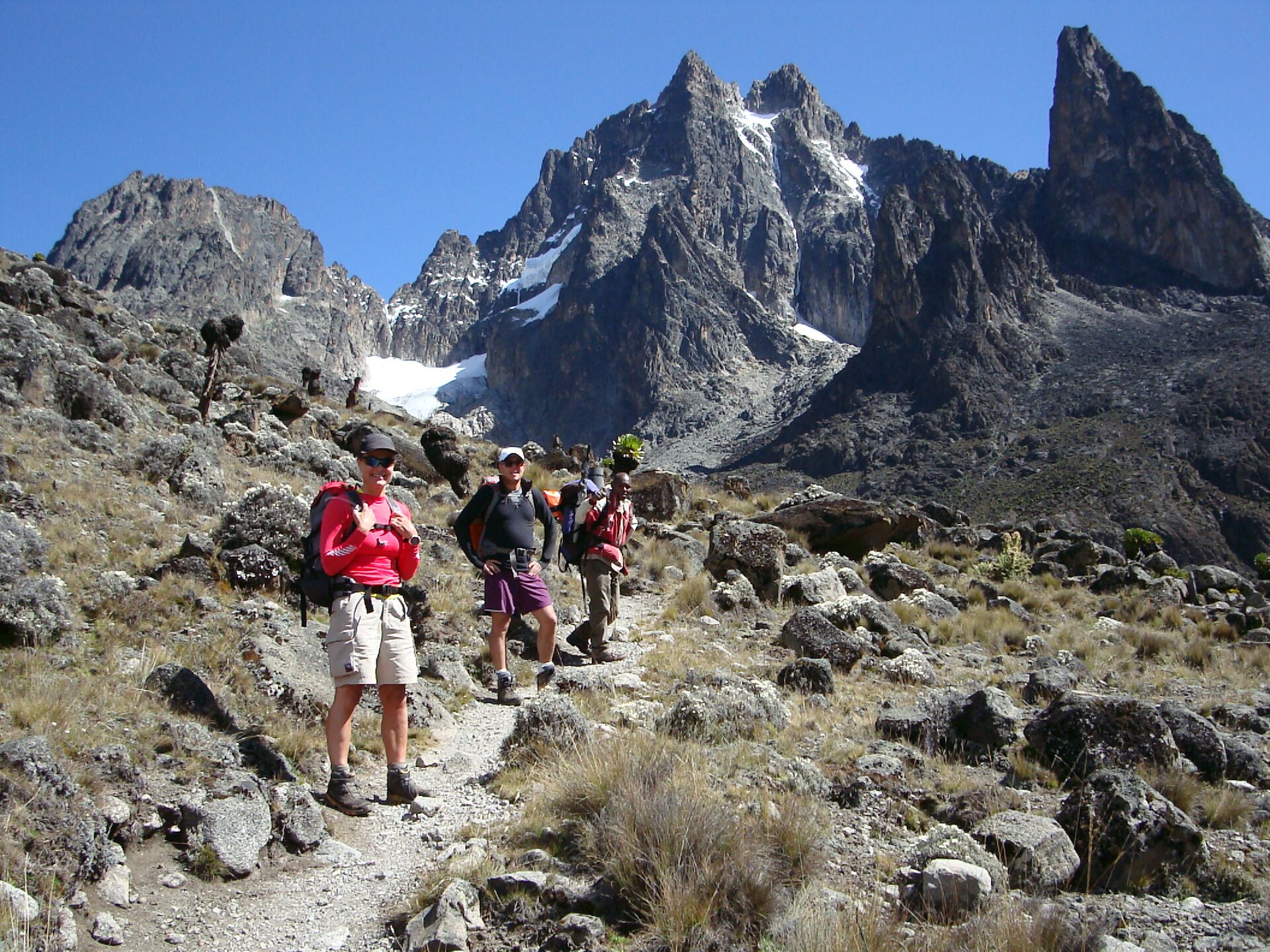 A forest walk on Mount Kenya's lower slopes